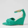 Women TOP END Kotio Emerald Synthetic Raffia Espadrilles