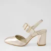 Women DJANGO & JULIETTE Kubens Champagne Leather Heels