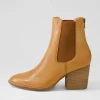 Women DJANGO & JULIETTE Kylor Tan Leather Ankle Boots
