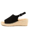 Women ZIERA Kyrin Xw Black Suede Espadrilles