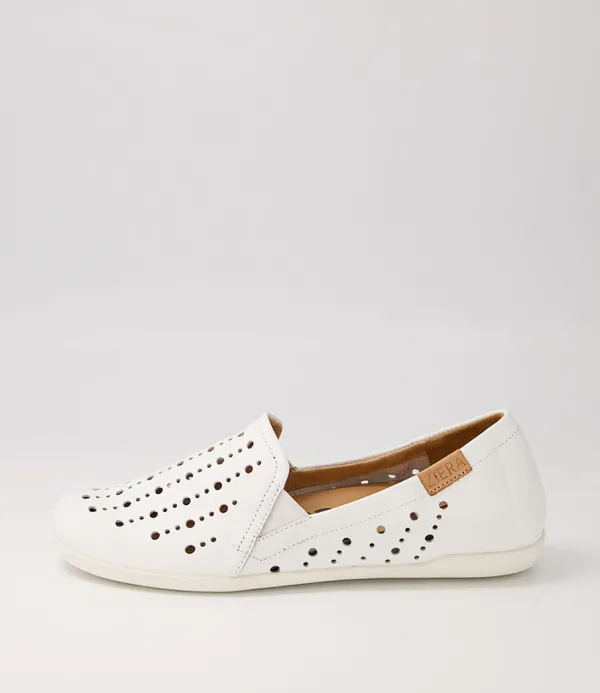 Women ZIERA Lagos W White Leather Loafers