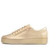 Women DJANGO & JULIETTE Laila Gold Croco Leather Sneakers Gs