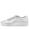 Women DJANGO & JULIETTE Laila Silver Leather Sneakers