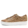 Women DJANGO & JULIETTE Laila Taupe Caramel Suede Sneakers