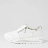 Women WALDLAUFER Lana Weiss Silber Leather Sneakers