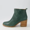 Women ZIERA Landins W Emerald Leather Ankle Boots