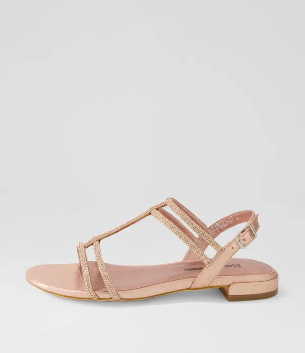 Women DJANGO & JULIETTE Laroza Nude Fabric Jewels Sandals