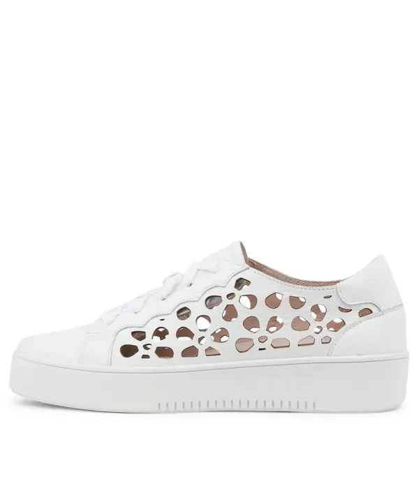 Women MOLLINI Lassin White Leather Sneakers