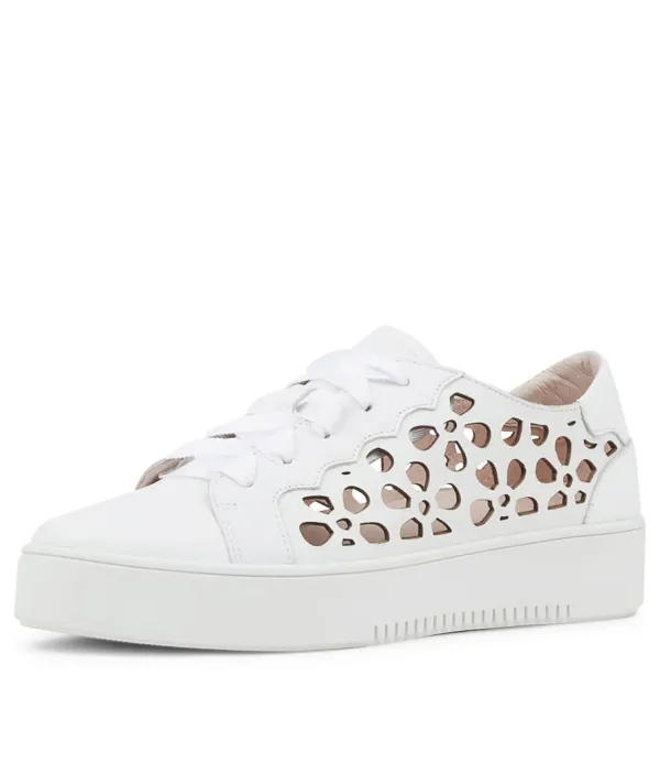 Women MOLLINI Lassin White Leather Sneakers