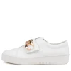 Women DJANGO & JULIETTE Layan White Leather Sneakers White Sole