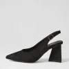 Women DJANGO & JULIETTE Lesnoy Black Suede Jewels Heels