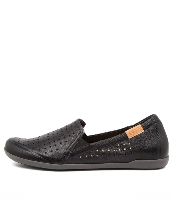 Women ZIERA Liana W Black Leather