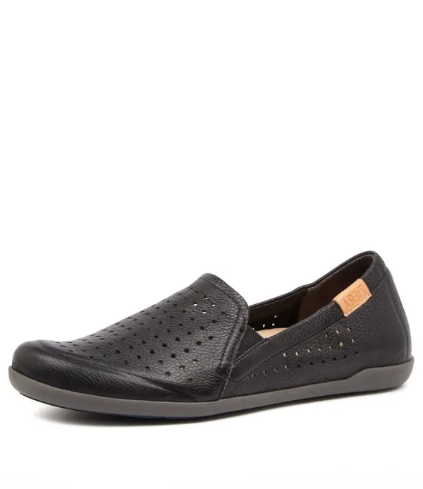 Women ZIERA Liana W Black Leather