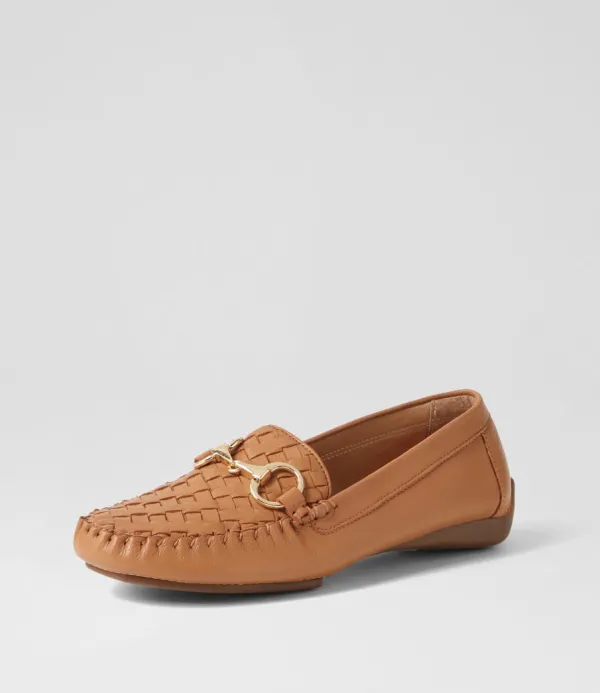 Women DJANGO & JULIETTE Lille Dark Tan Leather Loafers