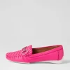 Women DJANGO & JULIETTE Lille Hot Pink Leather Loafers