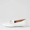 Women DJANGO & JULIETTE Lille White Leather Loafers