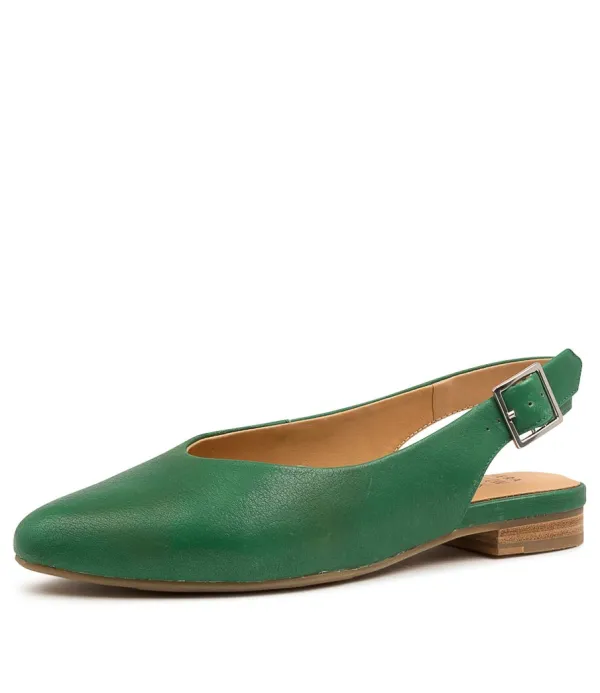 Women ZIERA Lisa W Emerald Leather