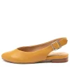 Women ZIERA Lisa W Mustard Leather