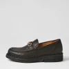 Women ROLLIE Loafer Rise All Black Leather Loafers