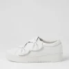 Women DJANGO & JULIETTE Loja White Leather Sneakers