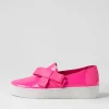 Women DJANGO & JULIETTE Lokki Hot Pink Patent Leather Sneakers