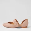 Women ZIERA Loraa W Blush Leather Flat Shoes