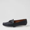 Women DJANGO & JULIETTE Loukas Navy Leather Loafers