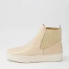 Women DJANGO & JULIETTE Luddey Camel Leather Elastic Ankle Boots