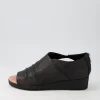 Women DJANGO & JULIETTE Macerio Black Leather Sandals Bs