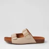 Women ZIERA Makosa Xw Almond Leather Slides