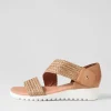Women DJANGO & JULIETTE Malkie Biscuit Weave Leather Sandals