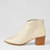 Women DJANGO & JULIETTE Mamie Almond Metallic Cut Leather Ankle Boots