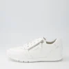 Women GABOR Manel Weiss Leather Sneakers