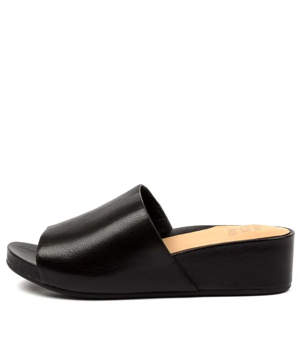 Women ZIERA Marcy W Black Leather