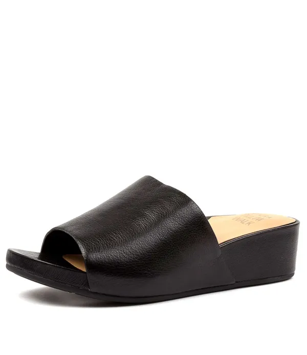 Women ZIERA Marcy W Black Leather