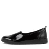 Women ZIERA Marian W Black Patent Synthetic Loafers