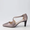 Women SUPERSOFT Marnee2 Gunmetal Snake Leather Heels