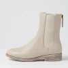 Women DJANGO & JULIETTE Martela Almond Leather Chelsea Boots