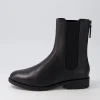 Women DJANGO & JULIETTE Martela Black Leather Chelsea Boots
