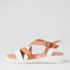 Women DJANGO & JULIETTE Matedy White Dark Tan Multi Sandals