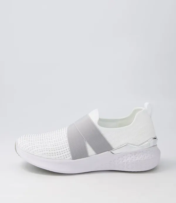 Women ARA Maya 30 White Leather Sneakers