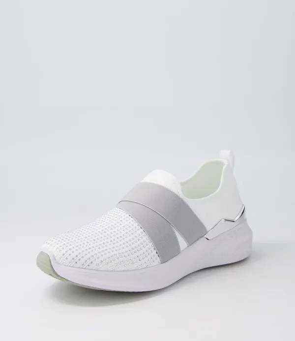 Women ARA Maya 30 White Leather Sneakers