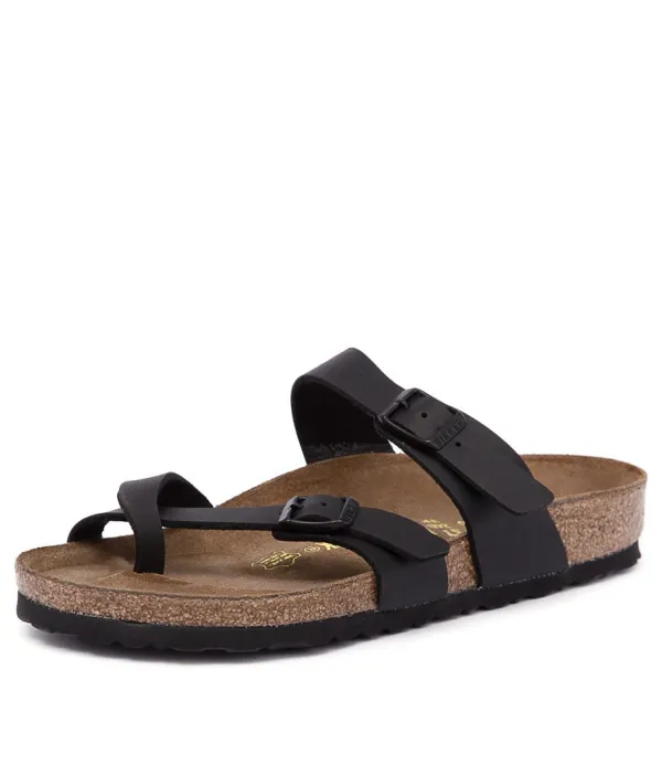 Women BIRKENSTOCK Mayari Black Birkoflor