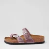 Women BIRKENSTOCK Mayari Lavender Oiled Leather Slides
