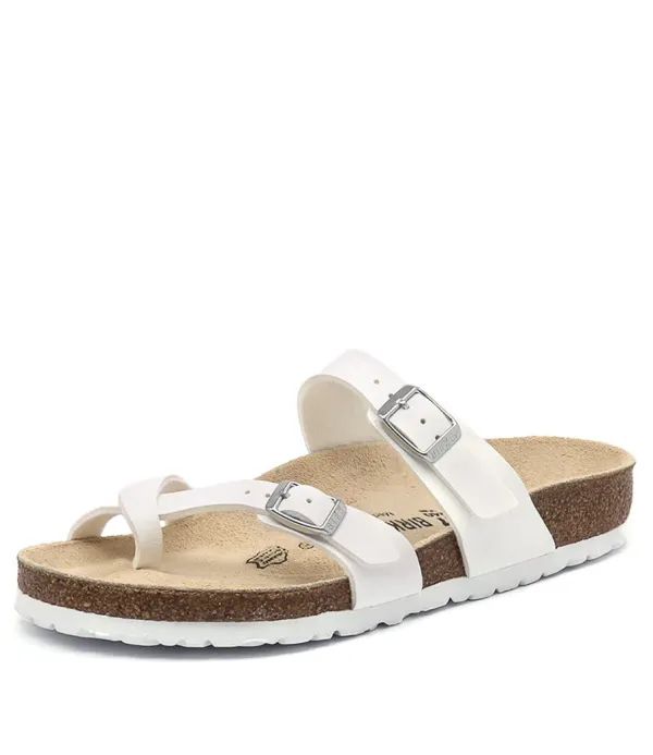 Women BIRKENSTOCK Mayari White Birkoflor