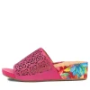 Women ZIERA Mehmet W Fuchsia Leather Sandals