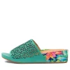 Women ZIERA Mehmet W Light Emerald Leather Sandals