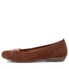 Women GABOR Mehr Kastanie Suede Ballet Flats