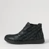Women ZIERA Melbourne W Blue Tetris Leather Lace Up Boots
