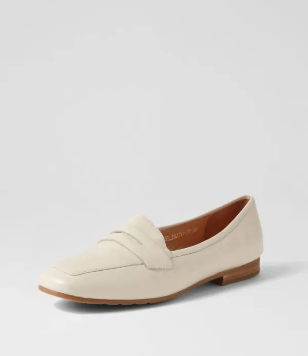 Women TOP END Melinato Almond Leather Loafers